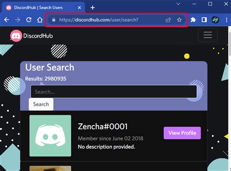 The way to do this basic dox is to capture your profile picture and do a reverse image search with some search engine, like Google Search. . Discordhub user search